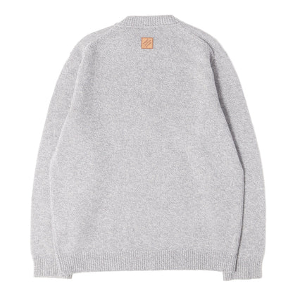 26SS チャンキー ウールカシミヤ クルーネック ニット
