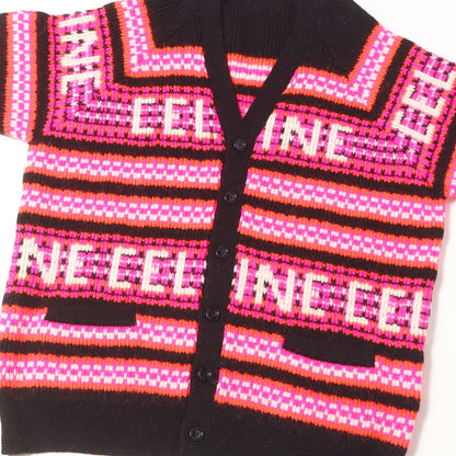 22AW ロゴジャガード ニット カーディガン (LOOSE CARDIGAN IN SKI JACQUARD WOOL)