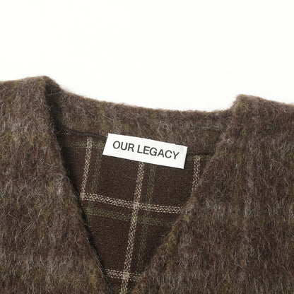 25AW チェック ニット カーディガン (CARDIGAN - Dorf Check Hairy Wool)