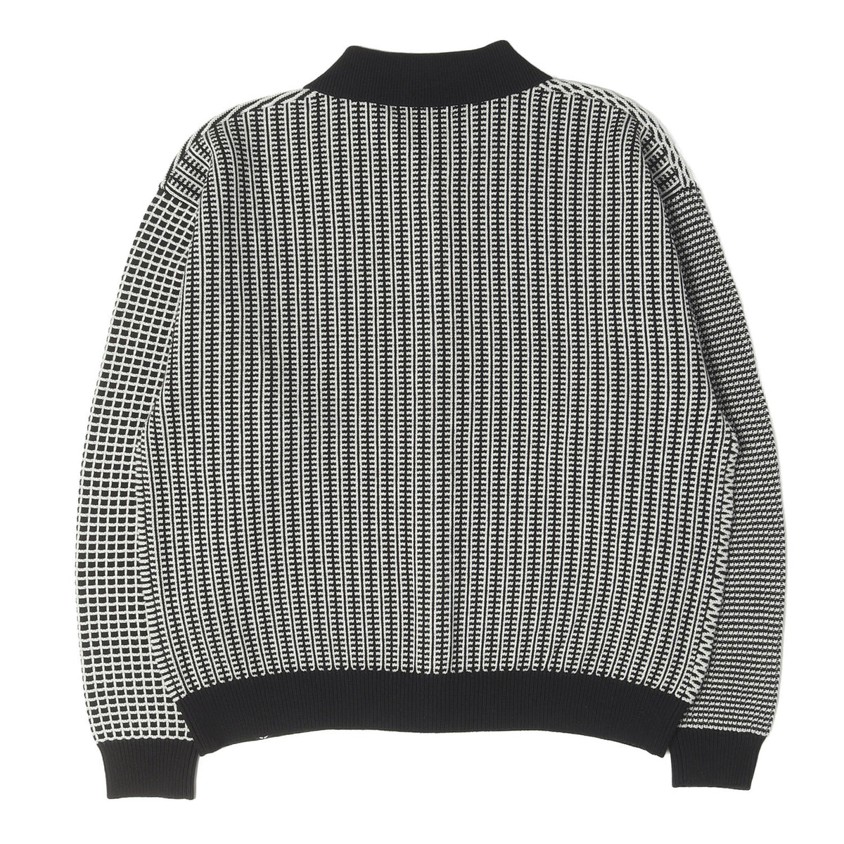26AW パネル切替 コットンニット シャツジャケット (MULTI KNIT SHIRT JACKET)