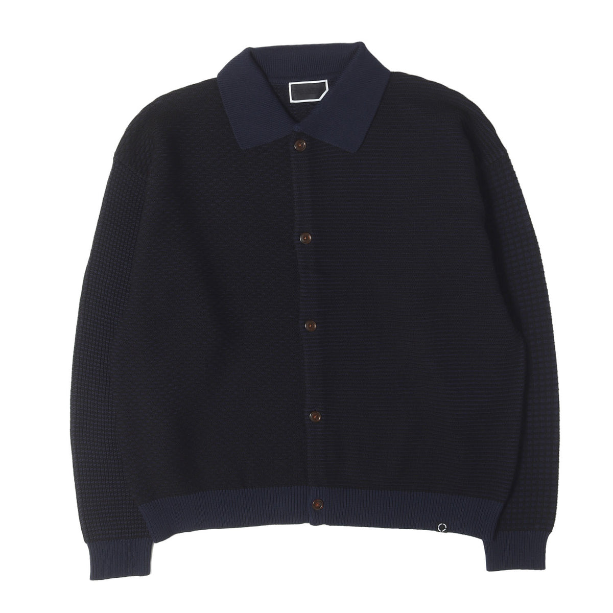 26AW パネル切替 コットンニット シャツジャケット (MULTI KNIT SHIRT JACKET)