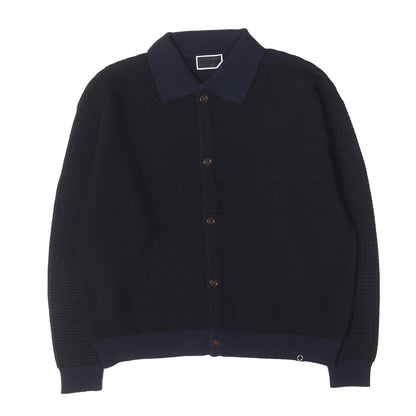26AW パネル切替 コットンニット シャツジャケット (MULTI KNIT SHIRT JACKET)