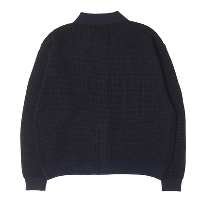 26AW パネル切替 コットンニット シャツジャケット (MULTI KNIT SHIRT JACKET)