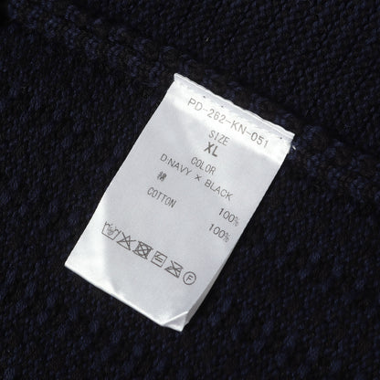 26AW パネル切替 コットンニット シャツジャケット (MULTI KNIT SHIRT JACKET)