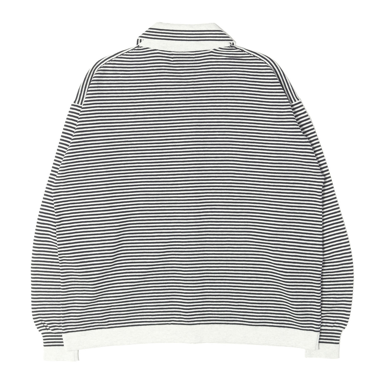26AW ボーダージャガード カシミア混コットン ニット シャツ カーディガン (STRIPE KNIT SHIRT)