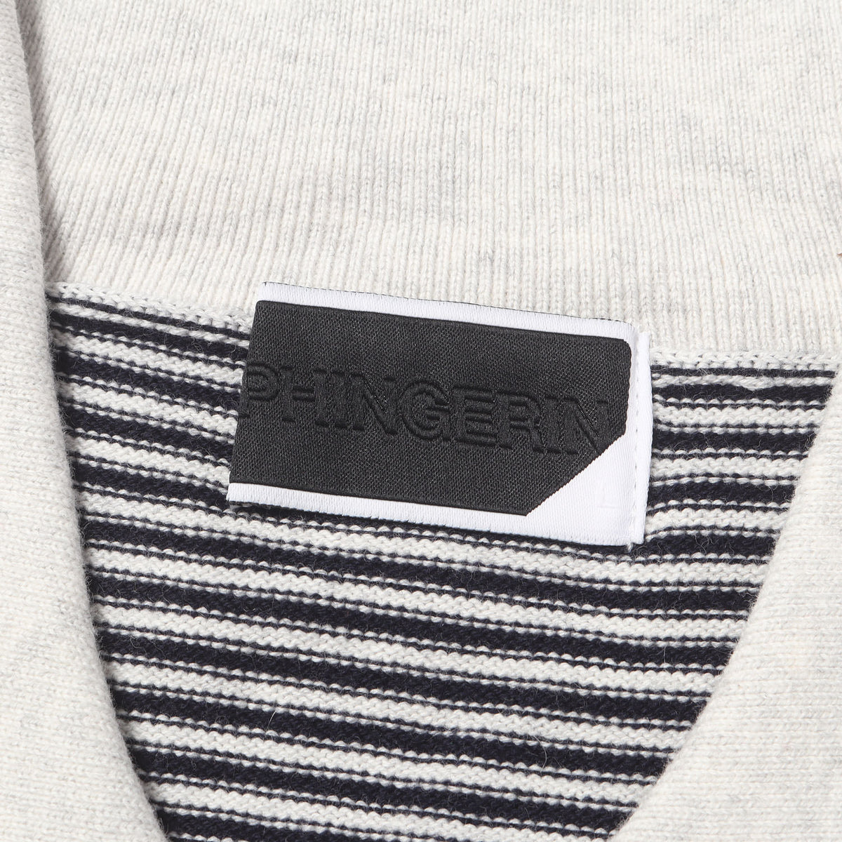 26AW ボーダージャガード カシミア混コットン ニット シャツ カーディガン (STRIPE KNIT SHIRT)