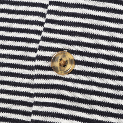26AW ボーダージャガード カシミア混コットン ニット シャツ カーディガン (STRIPE KNIT SHIRT)