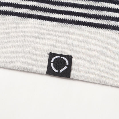 26AW ボーダージャガード カシミア混コットン ニット シャツ カーディガン (STRIPE KNIT SHIRT)
