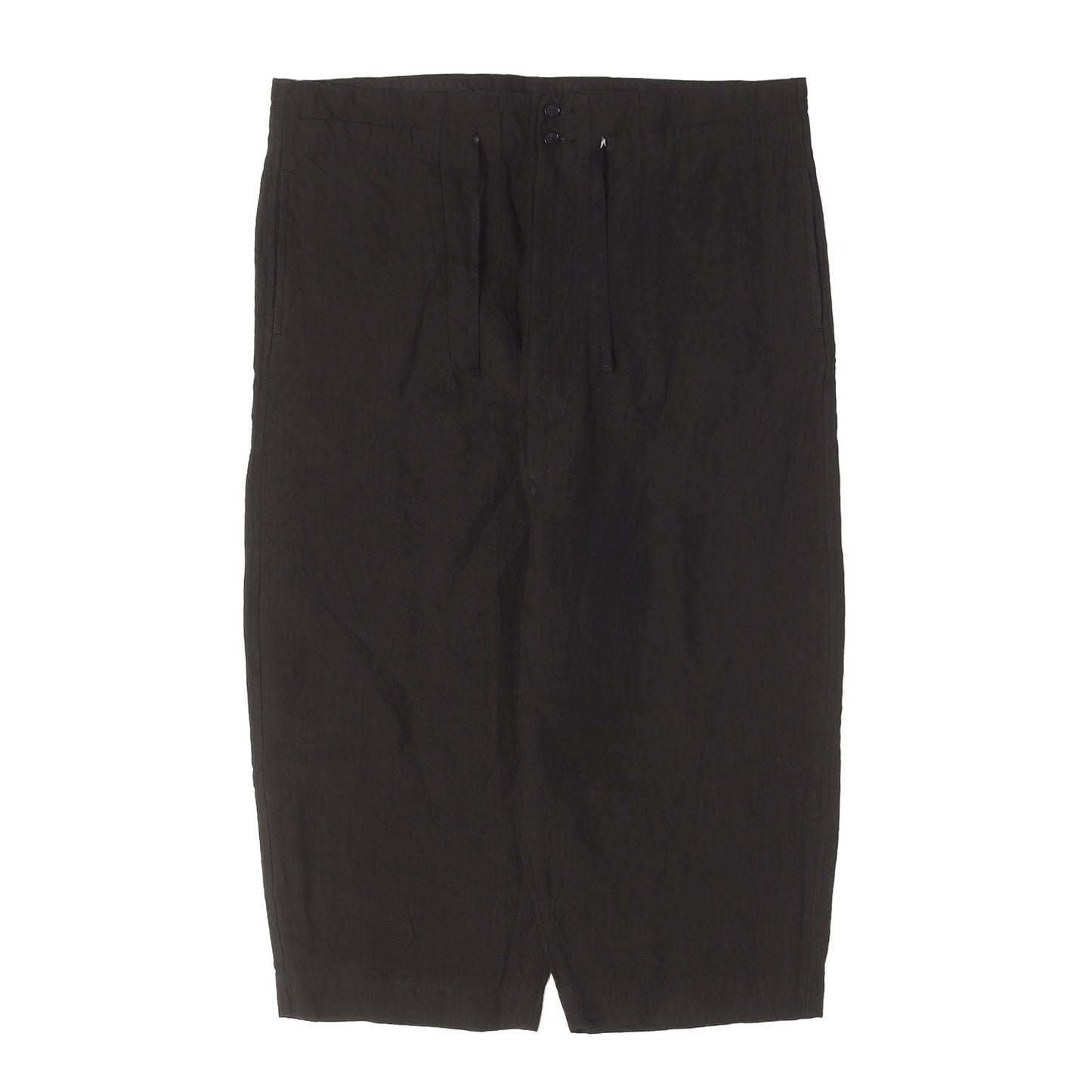 25SS リネンポプリン ワイド クロップドパンツ (Linen Poplin Cropped Wide Pants)