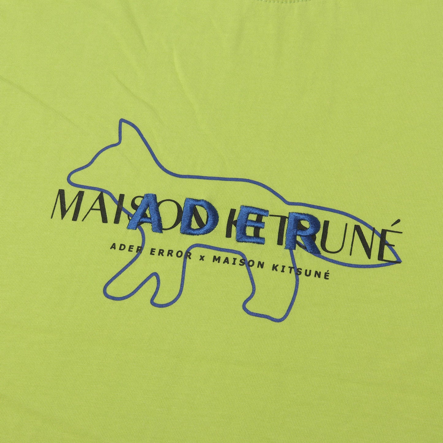 × Adererror コラボレーション ロゴ Tシャツ (A KITSUNE LAY T-SHIRT)