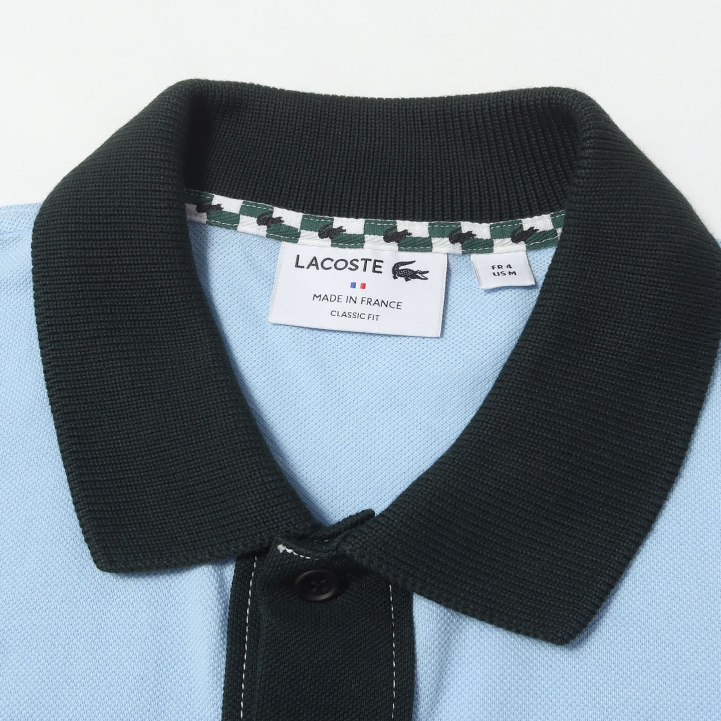 23SS カラー配色切り替え ピケポロシャツ / MADE IN FRANCE