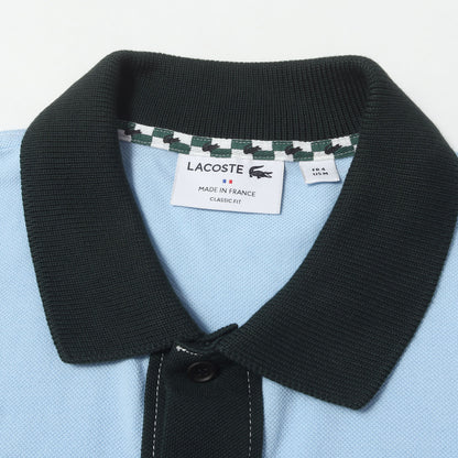23SS カラー配色切り替え ピケポロシャツ / MADE IN FRANCE