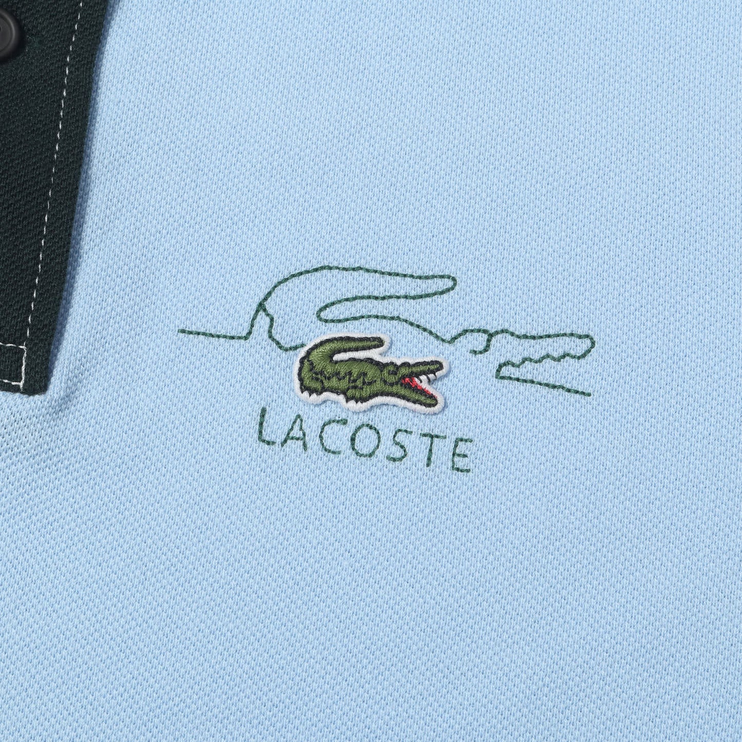 23SS カラー配色切り替え ピケポロシャツ / MADE IN FRANCE