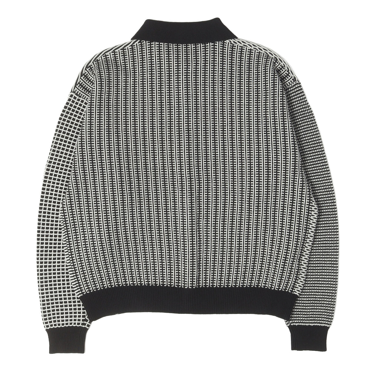 26AW パネル切替 コットンニット シャツジャケット (MULTI KNIT SHIRT JACKET)