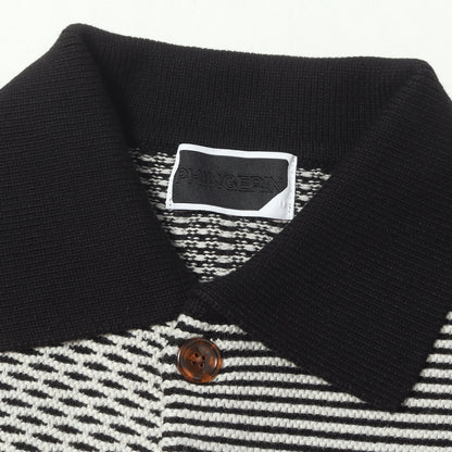 26AW パネル切替 コットンニット シャツジャケット (MULTI KNIT SHIRT JACKET)