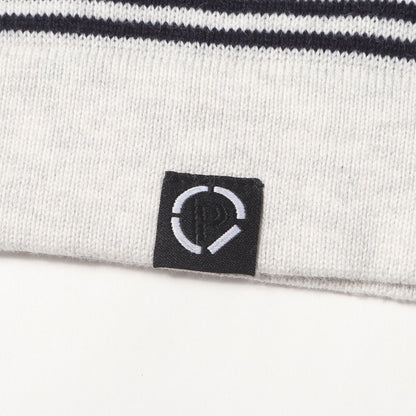 26AW ボーダージャガード カシミア混コットン ニット シャツ カーディガン (STRIPE KNIT SHIRT)