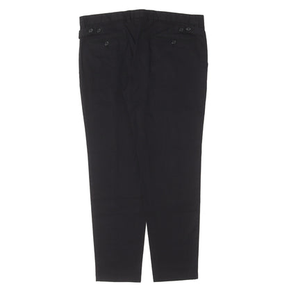 フロントロゴバンド ストレッチ テーパード パンツ (Slim-Fit Stretch-Cotton Trousers with Logo Tape)