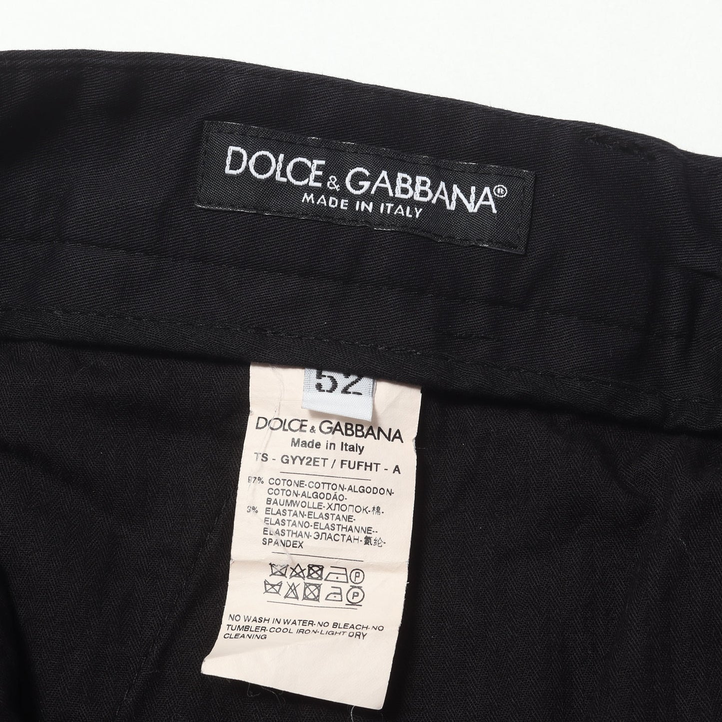 フロントロゴバンド ストレッチ テーパード パンツ (Slim-Fit Stretch-Cotton Trousers with Logo Tape)