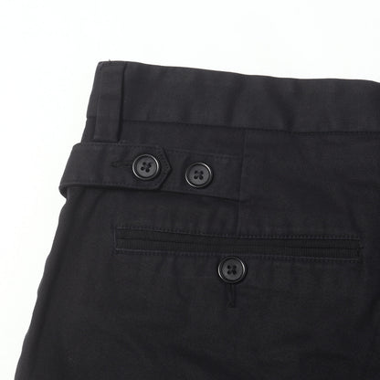 フロントロゴバンド ストレッチ テーパード パンツ (Slim-Fit Stretch-Cotton Trousers with Logo Tape)
