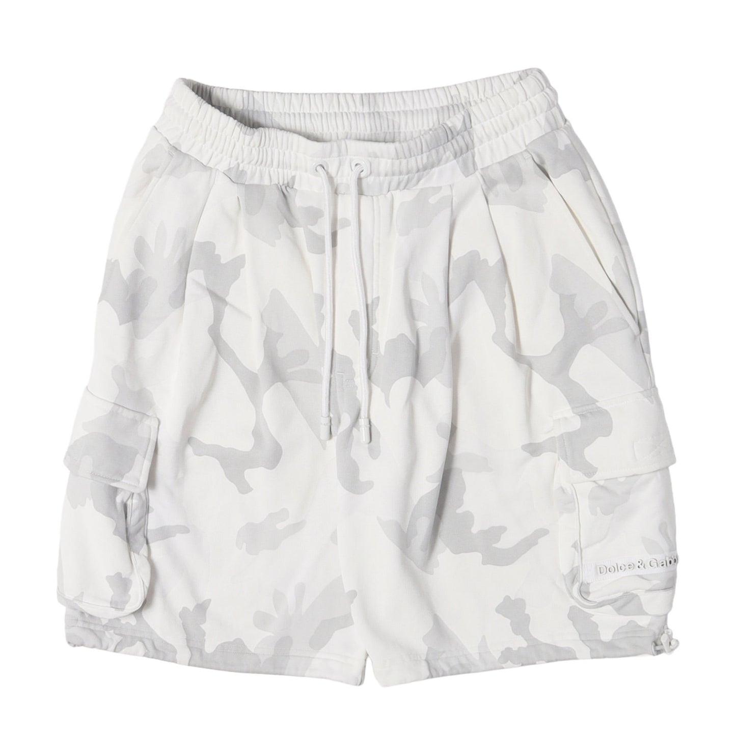 22SS ツータック カモ カーゴ ショート パンツ (Jersey jogging shorts with logo tag)