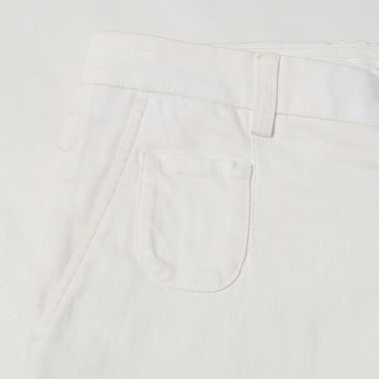 タイトスキニー ストレッチ ホワイトデニム スラックス パンツ
