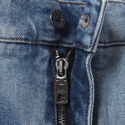 21SS ブリーチ加工 ストレッチデニム スキニーパンツ