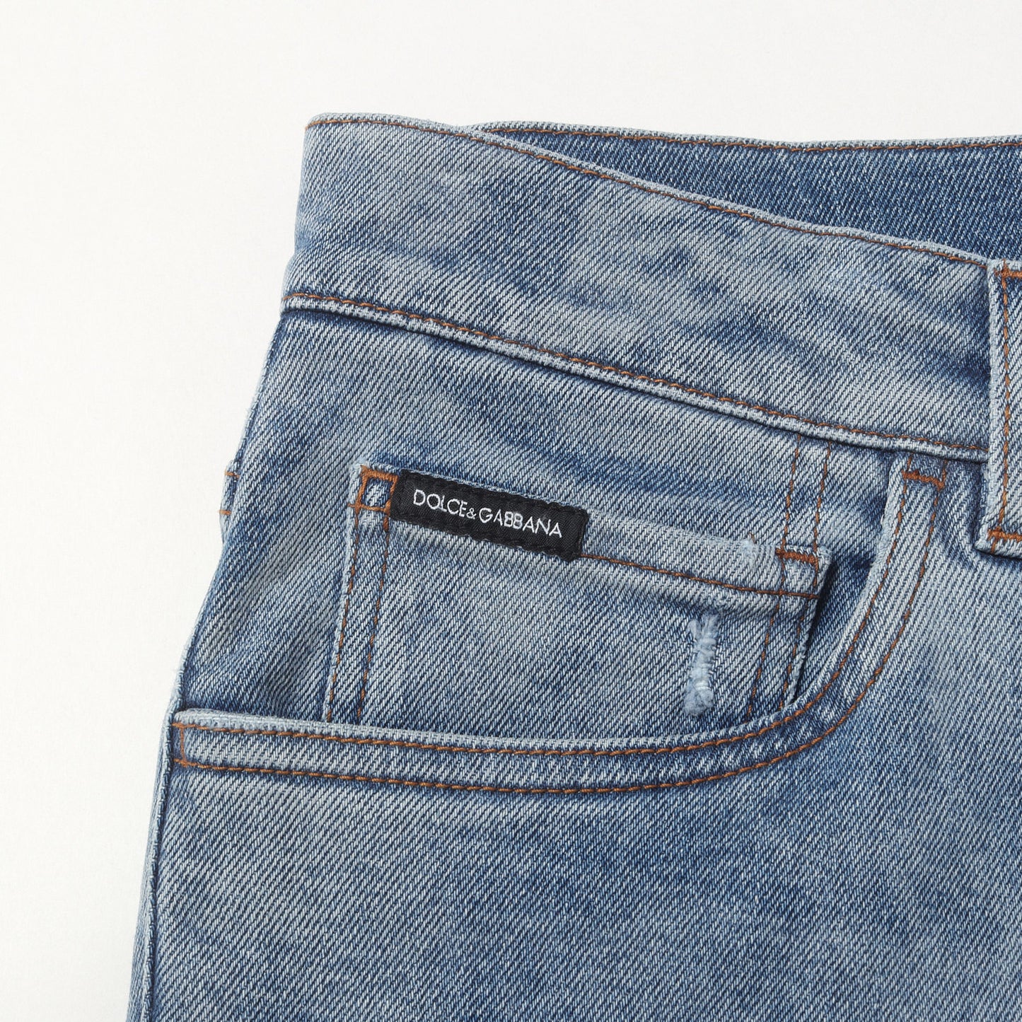 21SS ブリーチ加工 ストレッチデニム スキニーパンツ
