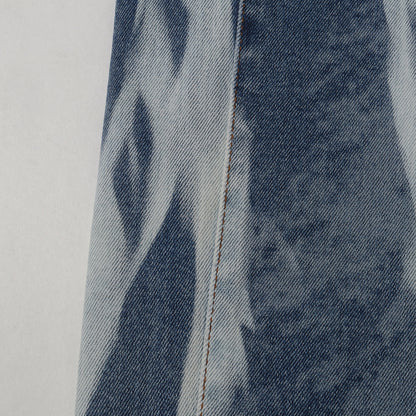 21SS ブリーチ加工 ストレッチデニム スキニーパンツ