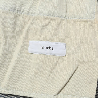 25SS ユーズドウォッシュ ワイド セルビッジデニム パンツ (WIDE LEG JEANS USED WASHED)