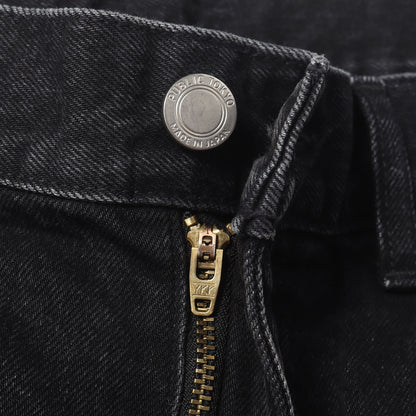 24SS PUBLIC DENIM リラックスワイド デニムパンツ
