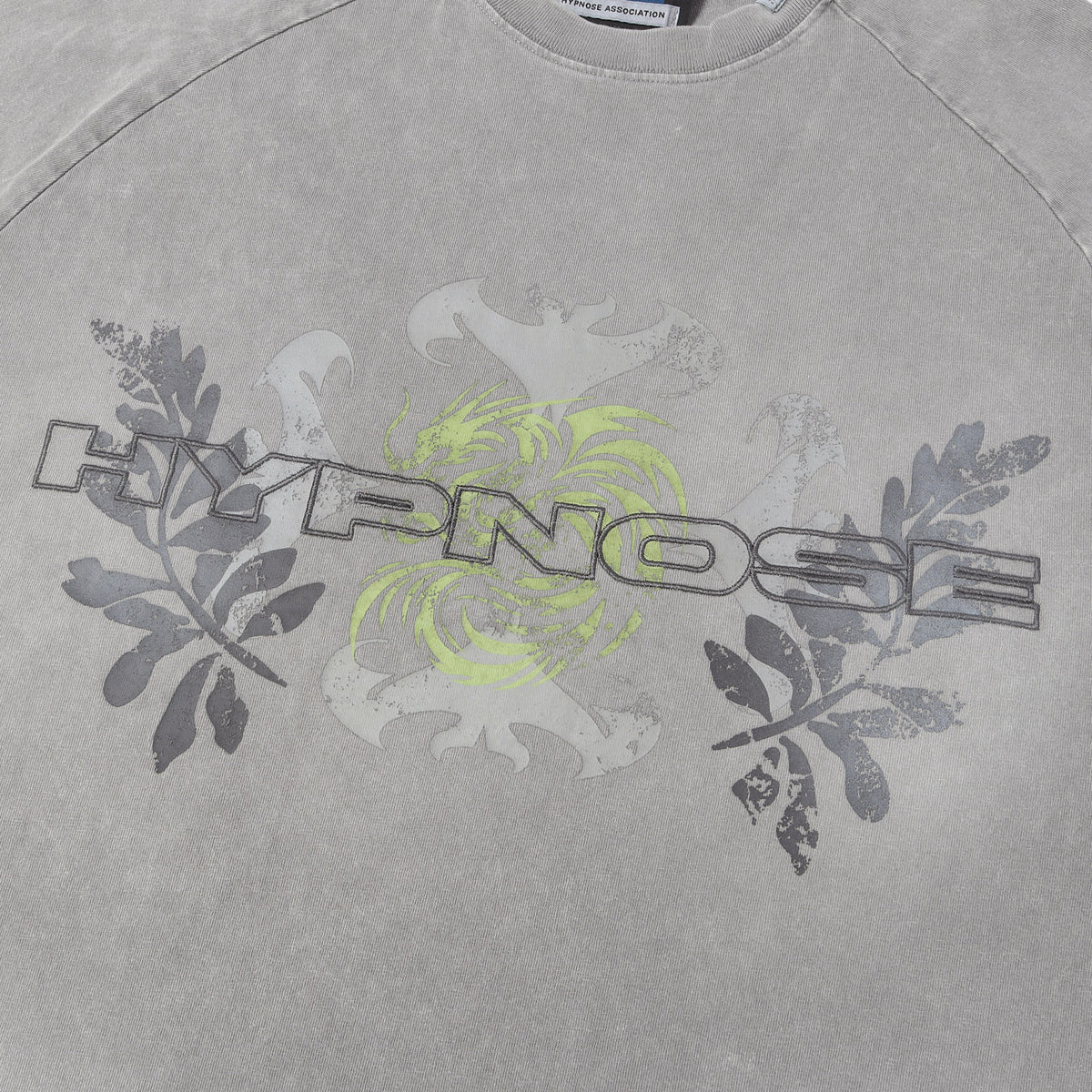 25SS × Hypnose Association ガーメントダイ グラフィック ロゴ 刺繍 Tシャツ (WING LOGO TEE)