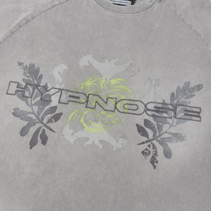25SS × Hypnose Association ガーメントダイ グラフィック ロゴ 刺繍 Tシャツ (WING LOGO TEE)