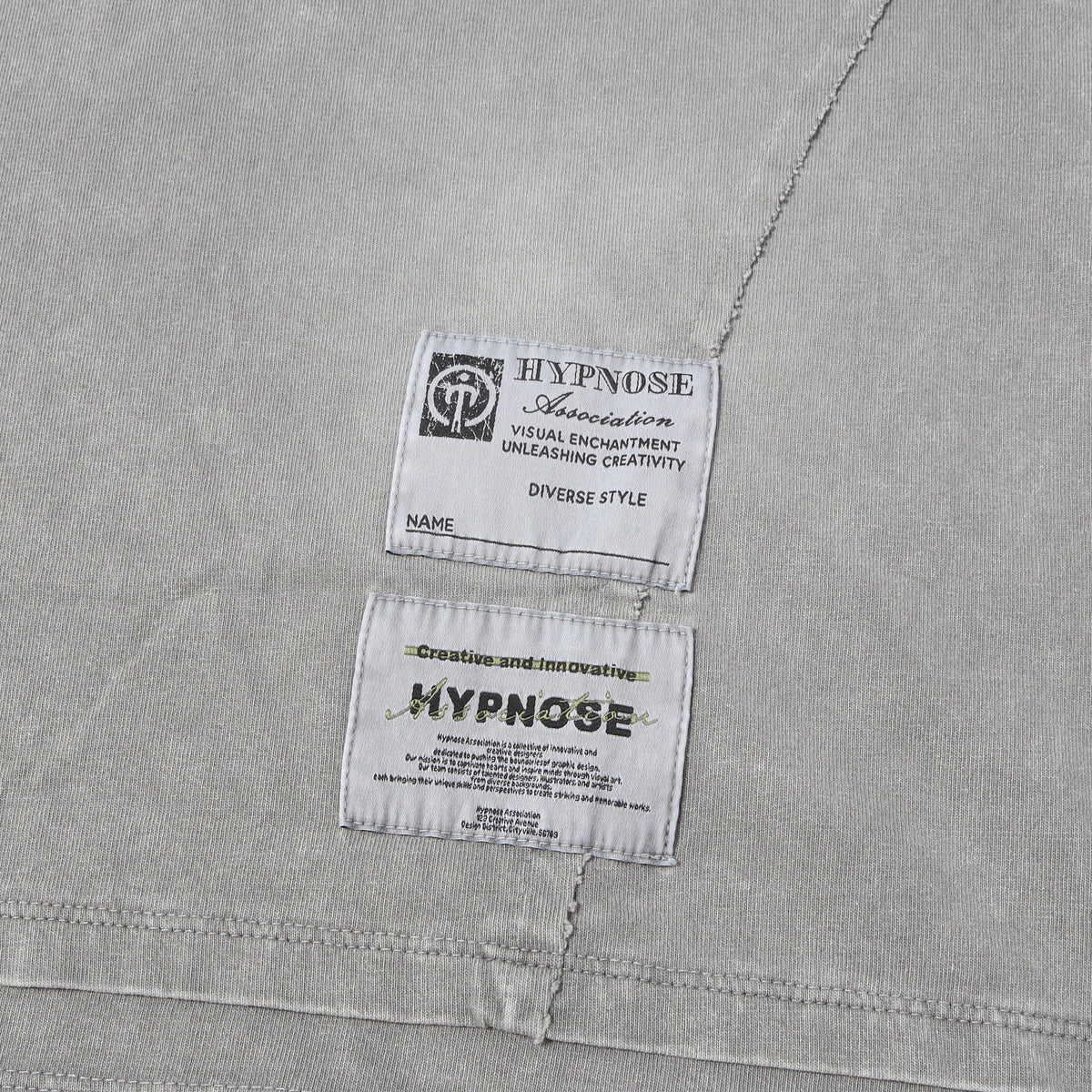25SS × Hypnose Association ガーメントダイ グラフィック ロゴ 刺繍 Tシャツ (WING LOGO TEE)