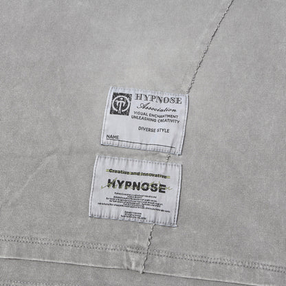 25SS × Hypnose Association ガーメントダイ グラフィック ロゴ 刺繍 Tシャツ (WING LOGO TEE)