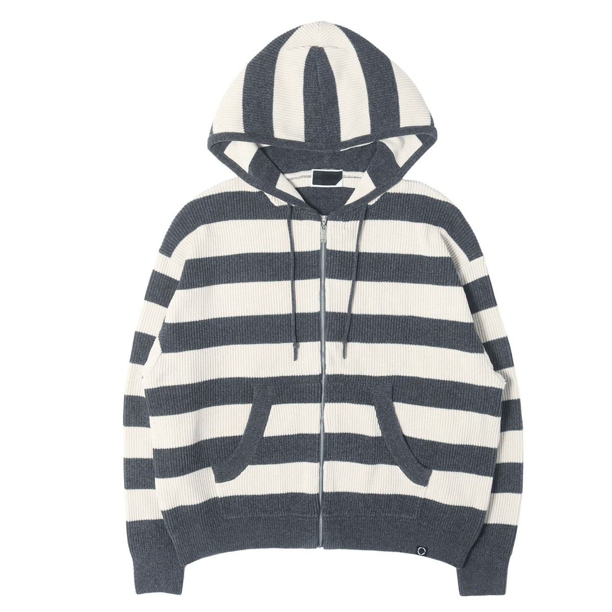 26SS ワイドボーダー コーデュロイ ニット ジップパーカー (CORDY KNIT ZIP HOODIE STRIPE)