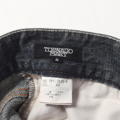 00s グリッターペイント加工 フレア デニムパンツ