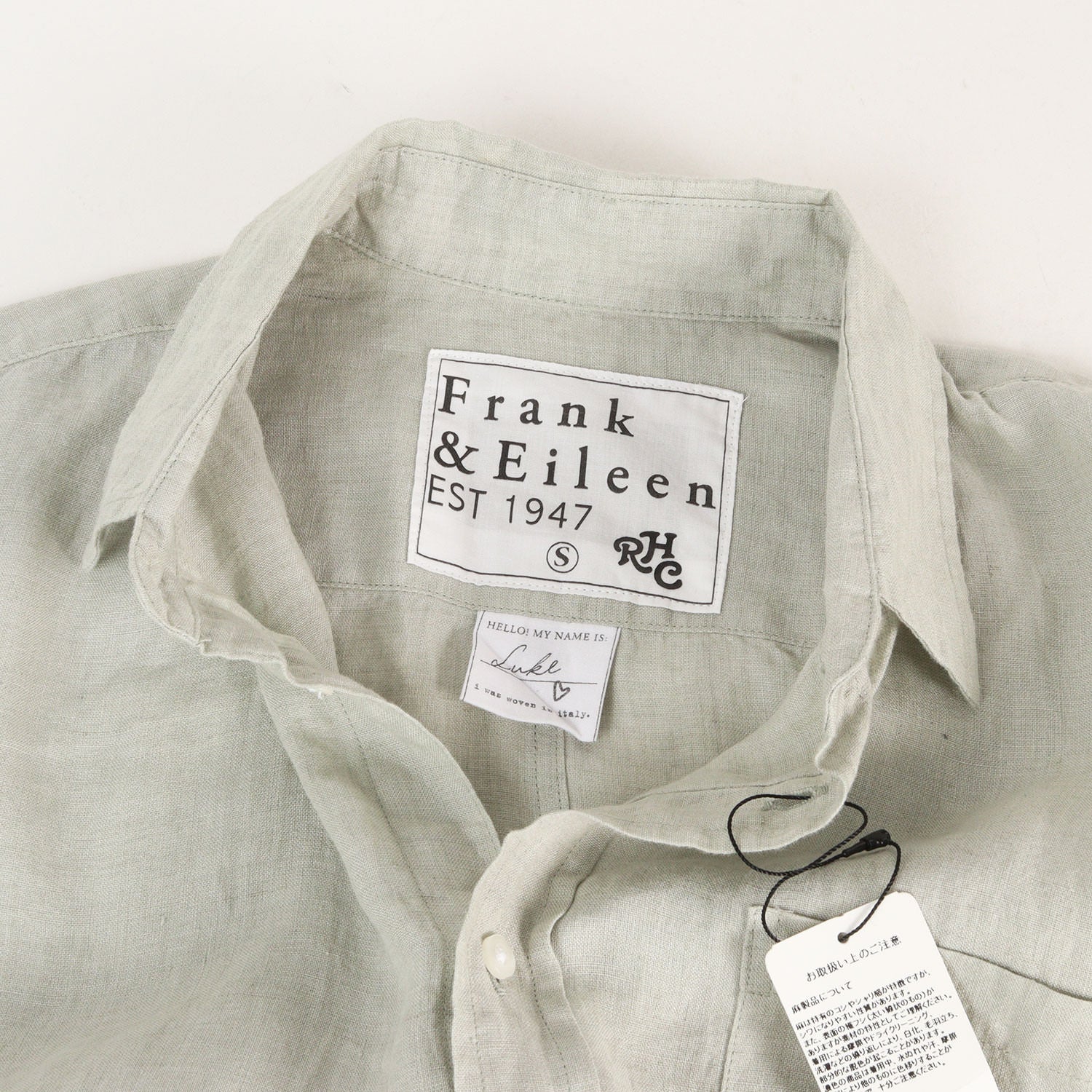 Ron Herman (ロンハーマン) 22SS × Frank & Eileen Rロゴ刺繍 リネン