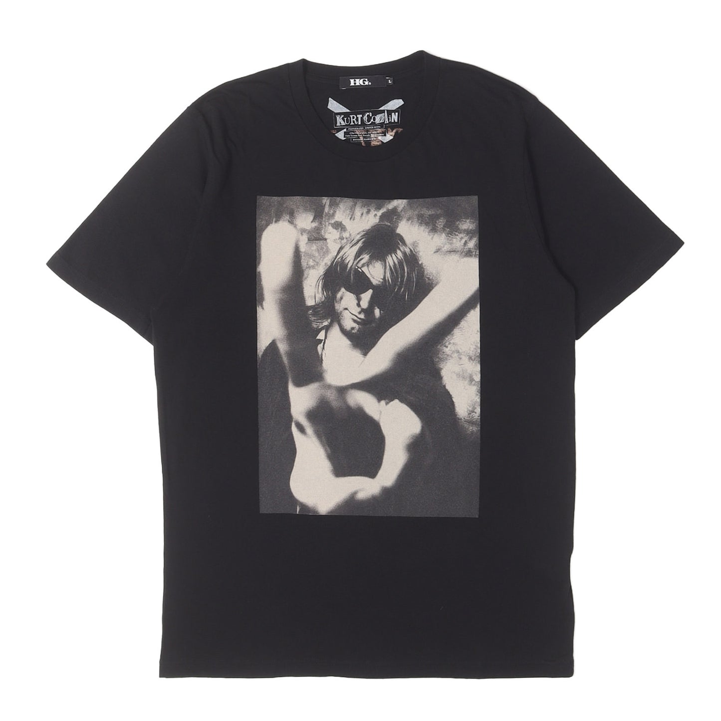 00s × NIRVANA CURT COBAIN フォトグラフィック ロゴ Tシャツ