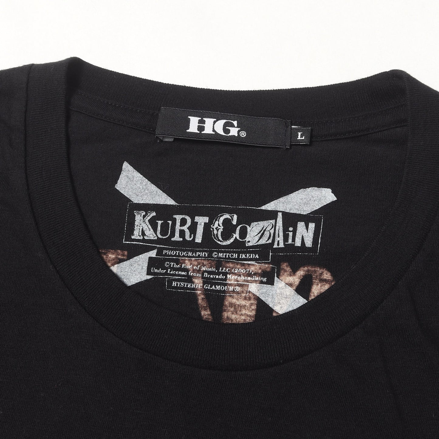 00s × NIRVANA CURT COBAIN フォトグラフィック ロゴ Tシャツ