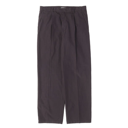 26SS ガーメントダイ加工 スラックスパンツ (GARMENT-DYED FINX SHUTTLE WEATHER ONE-TUCK SLACKS)