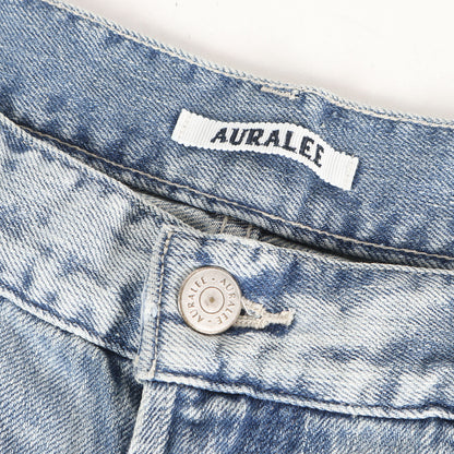 26SS ダメージ加工 ワイド セルビッジデニム パンツ (FADED SELVEDGE LIGHT DENIM WIDE PANTS)