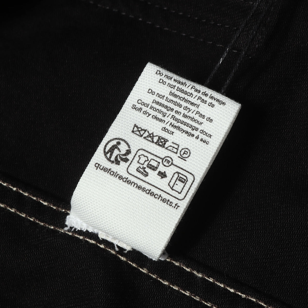 26SS レザーカラー ブラックデニム オーバーシャツ カバーオール (WORKWEAR OVERSHIRT WITH LEATHER COLLAR)
