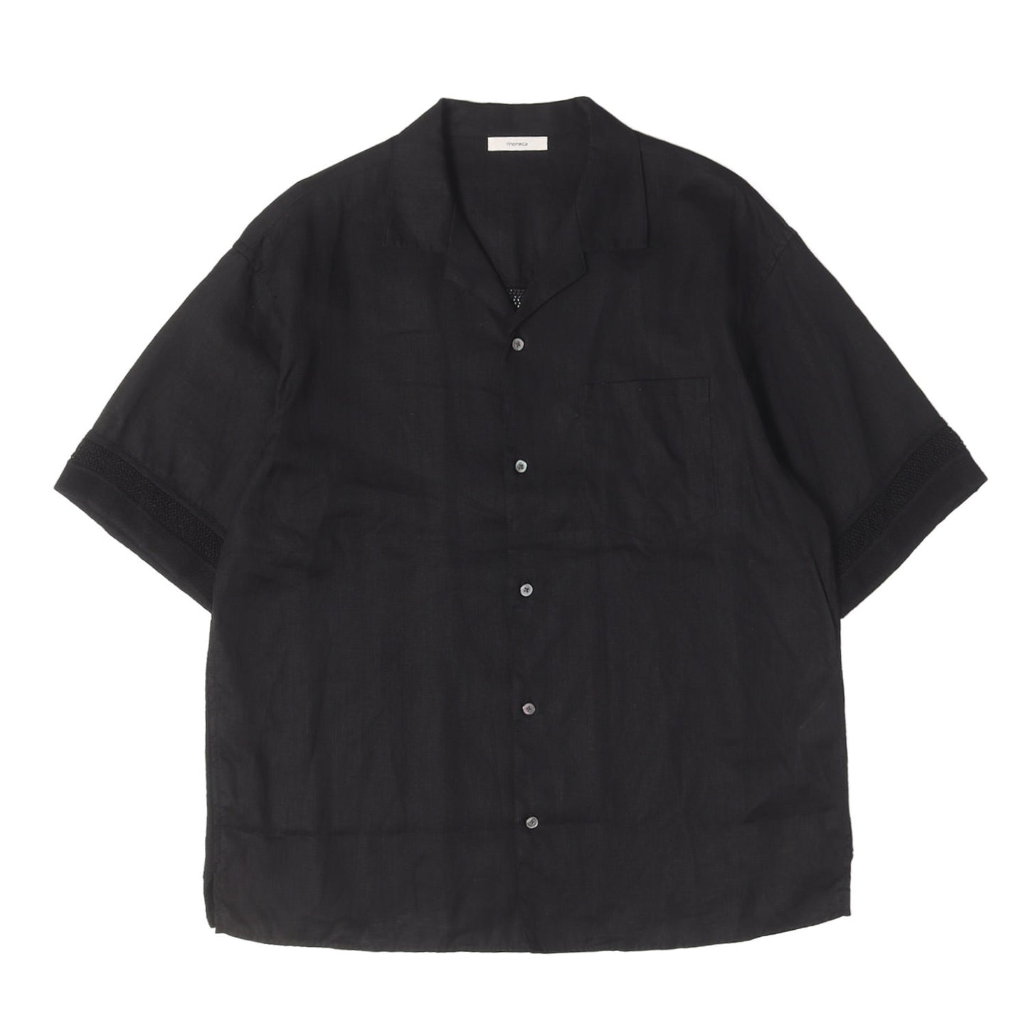 26SS リネンメッシュ オープンカラー 半袖 シャツ (LINEN MESH OPEN COLLAR SHIRT)