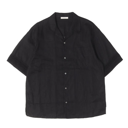 26SS リネンメッシュ オープンカラー 半袖 シャツ (LINEN MESH OPEN COLLAR SHIRT)