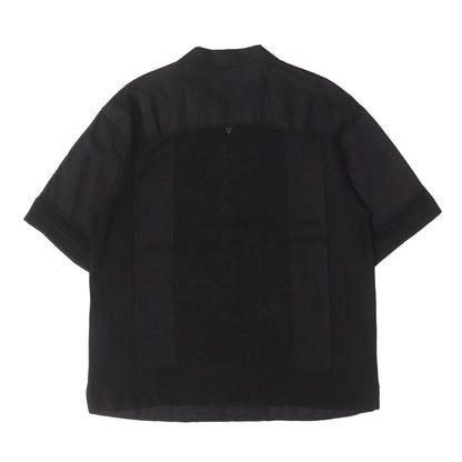 26SS リネンメッシュ オープンカラー 半袖 シャツ (LINEN MESH OPEN COLLAR SHIRT)