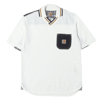 × Carhartt スキッパー Vネック ピケポロシャツ