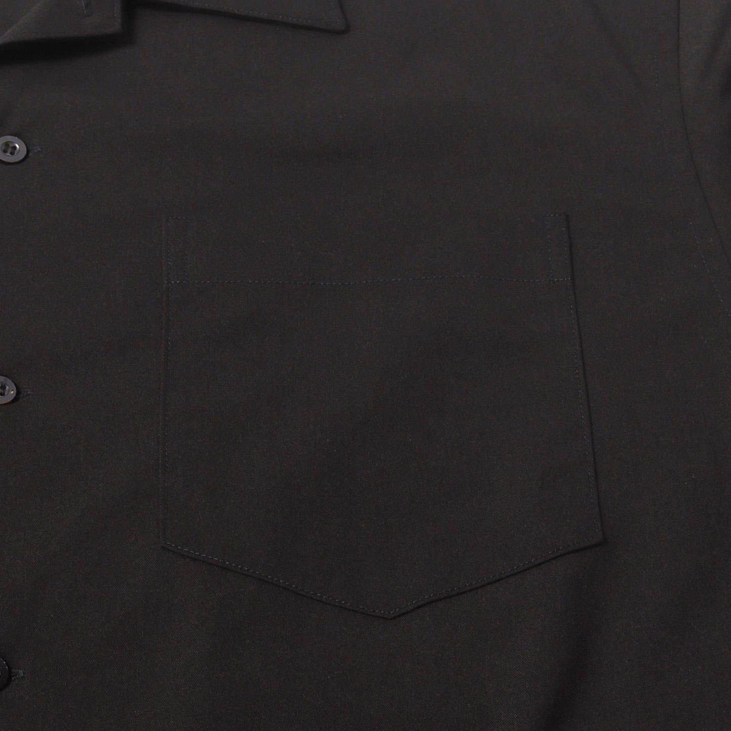 オープンカラー ストレッチ ポリレーヨン シャツ (OPEN COLLAR SHIRT)