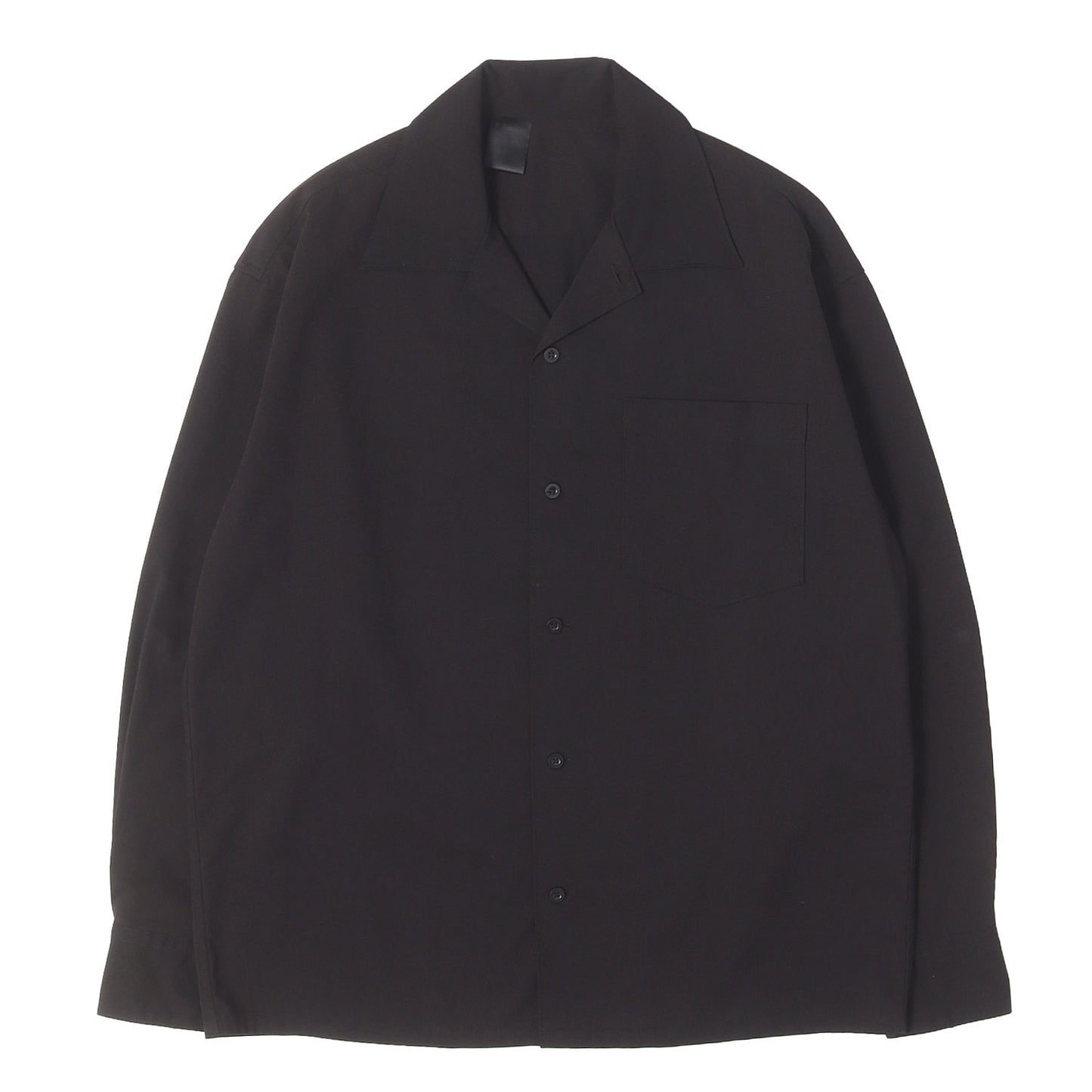 オープンカラー ストレッチ ポリレーヨン シャツ (OPEN COLLAR SHIRT)