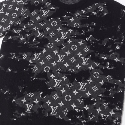 21SS ディストレスト モノグラム ニット セーター (Distressed Monogram Crewneck)