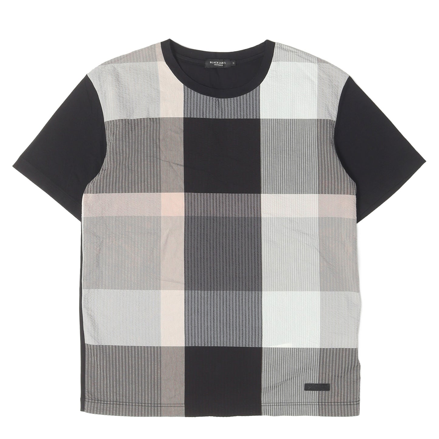 ハウスチェック アシンメトリー Tシャツ